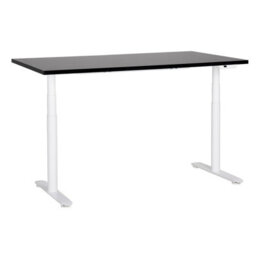Beliani Electric Adjustable Standing Desk Destinas Black/ White 160 Cm 72 Cm - thumbnail 1