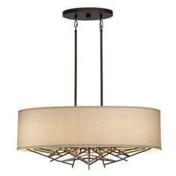 Luminosa Lighting Elstead Taiko 5 Light Island Pendant Olde Bronze