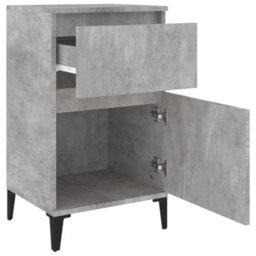 Berkfield Bedside Cabinet Concrete Grey 40X35X70 Cm - thumbnail 8