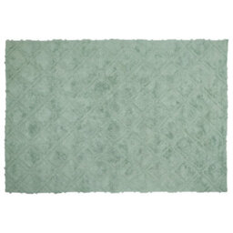 Beliani Rug Hatay Light Green 140 X 200 Cm Cotton - thumbnail 1