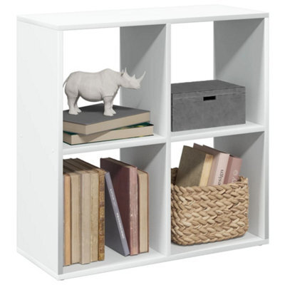 Vidaxl Room Divider Bookcase White 69.5X29X69.5 Cm Engineered Wood - image 1