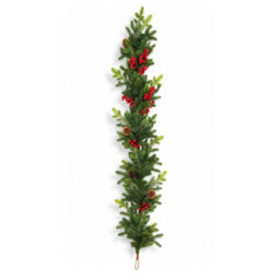 Shatchi 180Cm  Christmas Garland With Berries And Pine Cones Garland For Door & Christmas Decor - thumbnail 2