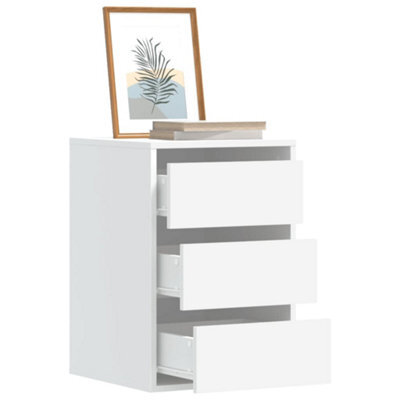 Berkfield Corner Chest Of Drawers White 40X41X58 Cm Engineered Wood - image 1