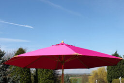 Garden Market Place The Garden Marketplace Premium 3M Hardwood Garden Parasol Umbrella Pink - thumbnail 3
