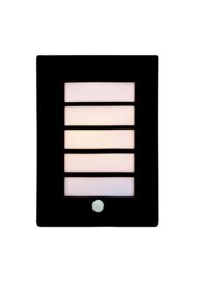GoodHome Fixed Matt Dark Grey Pir Motion Sensor Outdoor Wall Light 40W - thumbnail 3