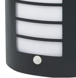 GoodHome Fixed Matt Dark Grey Pir Motion Sensor Outdoor Wall Light 40W - thumbnail 4