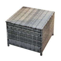 Hestia Rattan Cube 10 Seater Dining Garden Patio Set W/ Parasol Hole - Grey - thumbnail 9