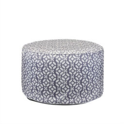 Gardenwize Home Garden Outdoor Picnic Geo Print Inflatable Ottoman Pouf Stool Chair
