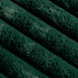 Ohs Faux Fur Ribbed Fleece Throw Blanket Winter Warm Supersoft - 200 X 240Cm - Green - thumbnail 6