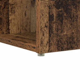 Berkfield Modern Writing Desk Old Wood Engineered Wood Standard Storage - thumbnail 9