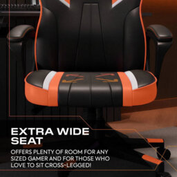 X Rocker Tempest Ergonomic Pc Office Gaming Chair - Orange - thumbnail 3