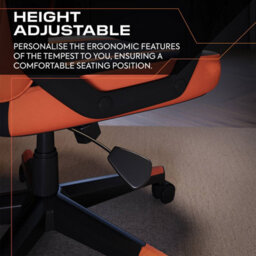 X Rocker Tempest Ergonomic Pc Office Gaming Chair - Orange - thumbnail 6