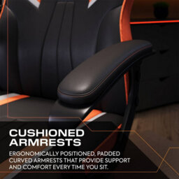 X Rocker Tempest Ergonomic Pc Office Gaming Chair - Orange - thumbnail 5