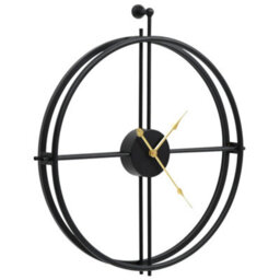 Vidaxl Wall Clock Black 52 Cm Iron - thumbnail 3