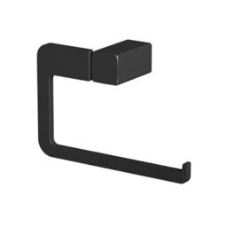 Affine Bathroom Wc Toilet Roll Holder Black Square Wall Mounted Stylish Modern - thumbnail 2