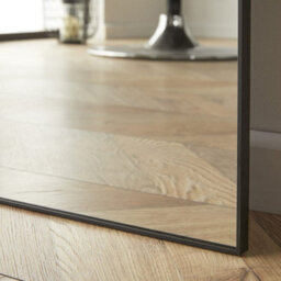The Online Mirror Shop Leaner Mirror Islington Wall Dressing Handcrafted And Finished Rectangular Shape With Metal Black Frame- H 180Cm X W 80Cm - thumbnail 3