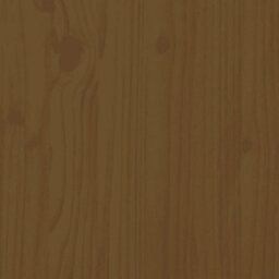 Berkfield Bed Frame Honey Brown Solid Wood 150X200 Cm King Size - thumbnail 8