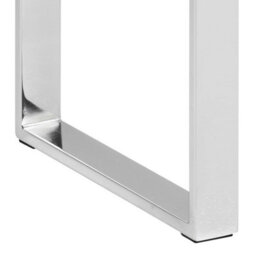 Wyld Haus Frederikssund Glass Top Console Table Polished Chrome Legs 1100X400X760mm - thumbnail 5