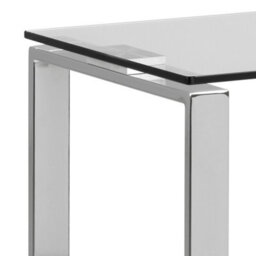 Wyld Haus Frederikssund Glass Top Console Table Polished Chrome Legs 1100X400X760mm - thumbnail 4