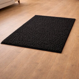 Uetian Black Soft Plush Area Rug Modern Floor Carpet Home Decor (80X150) - thumbnail 5