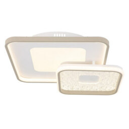 Luminosa Lighting Luminosa Mosaiko Twin Square Semi Flush Ceiling Light Matt White Led 2700/6000K - thumbnail 4