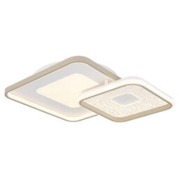 Luminosa Lighting Luminosa Mosaiko Twin Square Semi Flush Ceiling Light Matt White Led 2700/6000K - thumbnail 1