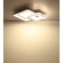 Luminosa Lighting Luminosa Mosaiko Twin Square Semi Flush Ceiling Light Matt White Led 2700/6000K - thumbnail 6