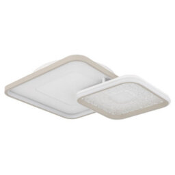 Luminosa Lighting Luminosa Mosaiko Twin Square Semi Flush Ceiling Light Matt White Led 2700/6000K - thumbnail 3