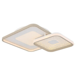 Luminosa Lighting Luminosa Mosaiko Twin Square Semi Flush Ceiling Light Matt White Led 2700/6000K - thumbnail 8