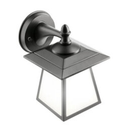CGC Lighting Cgc Black Outdoor Outside Wall Light Traditional Vintage Opal Diffuser E27 Porch Garden - thumbnail 6