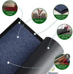Abaseen Blue 90X150Cm Door Mat Heavy Duty Indoor Outdoor - thumbnail 5