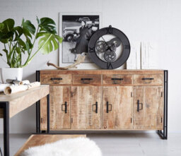Buttercup Farm Cosmo Extra Large Sideboard - Solid Mango Wood - L43 X W170 X H90 Cm - thumbnail 3