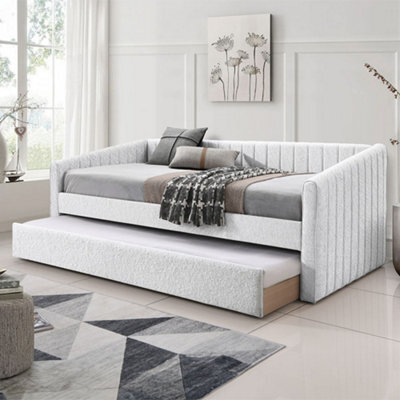 Sanderson Cream Upholstered Day Bed Including Underbed - image 1