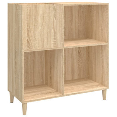 Berkfield Classic Record Cabinet Sonoma Oak 84.5X38X89 Cm Engineered Wood