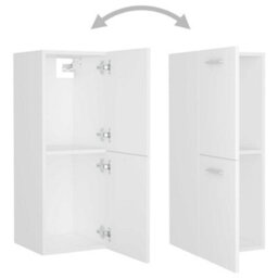 Berkfield Bathroom Furniture Set White Engineered Wood - thumbnail 6