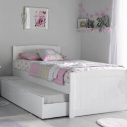 Portland White Bed With Liv & Lou Guest Underbed Frame Only - thumbnail 2