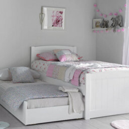 Portland White Bed With Liv & Lou Guest Underbed Frame Only - thumbnail 1