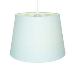 Happy Homewares Traditional 8 Inch Duck Egg Linen Drum Table/pendant Lamp Shade 40W Maximum - thumbnail 2