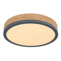 Luminosa Lighting Luminosa Doro 30Cm Flush Ceiling Light Graphite Led 3000K - thumbnail 1