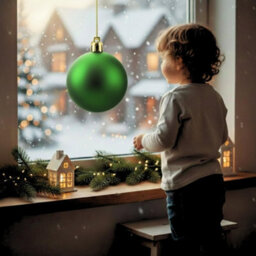 Shatchi 25Cm Dark Green Mat Christmas Bauble - Premium Bauble & Home Décor Ornament - thumbnail 9