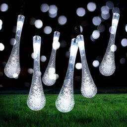 HSD 20 Led Warm White Tear Drop Lights (4M) - Solar Power Lights For Christmas, Weddings, And Home Decor - thumbnail 9