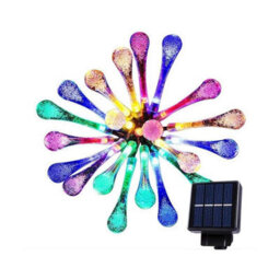HSD 20 Led Warm White Tear Drop Lights (4M) - Solar Power Lights For Christmas, Weddings, And Home Decor - thumbnail 3