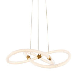 Pagazzi Lighting Pagazzi Virello Satin Brass Twist Led Pendant - thumbnail 3