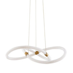 Pagazzi Lighting Pagazzi Virello Satin Brass Twist Led Pendant - thumbnail 4