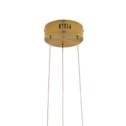 Pagazzi Lighting Pagazzi Virello Satin Brass Twist Led Pendant - thumbnail 5