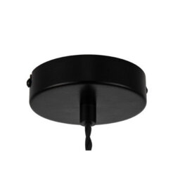 Cosylyte Millfield Modern Smoky Dimple Glass Pendant Light - Matt Black Base - thumbnail 7