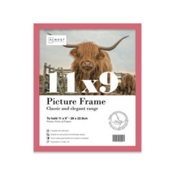 11X9 Pink Picture Frame (27.9 X 22.9Cm) Poster, Photo, Artwork, Gallery Wall Or Print - thumbnail 1