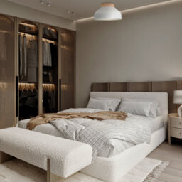 Happy Homewares Contemporary Scandinavian Designed Semi Flush Ceiling Light In Muted Dove Grey - thumbnail 4