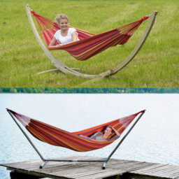 Amazonas Tahiti Vulcano Hammock Weatherproof Elltex Brazilian Garden Hammock Uv Resistant Outdoor Hanging Hammock - thumbnail 4
