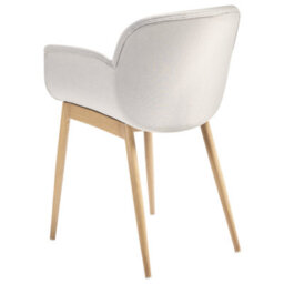 Beliani Set Of 2 Dining Chairs Alice Fabric Light Grey - thumbnail 6